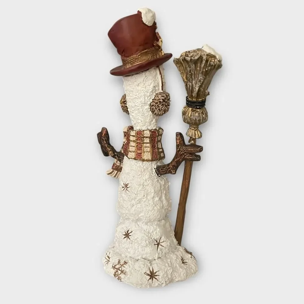 Creamsicles Figurine Snowflake Shuffle Snowman Christmas Vintage 2000 Cast Art